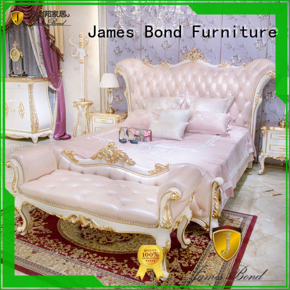 James Bond gorgeous luxury king size bedroom sets wholesale for apartment