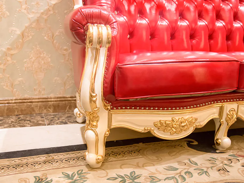 James Bond solid wood classic sofa set wholesale for guest room