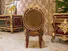 James Bond fashion traditional italian dining chairs solid wood for villa