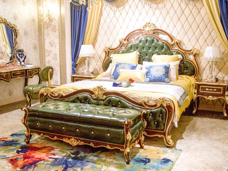 James Bond contemporary luxury king size bedroom sets from China for home