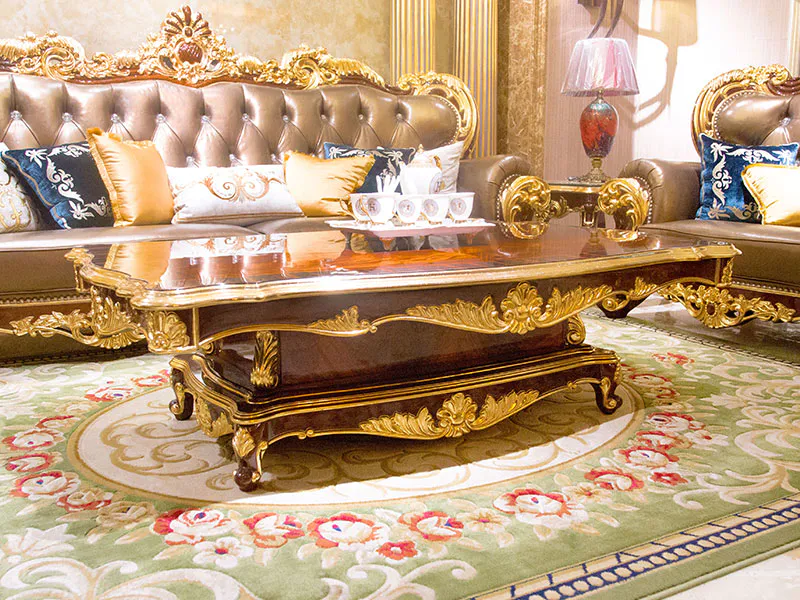 James Bond solid wood luxury coffee table supplier for guest room