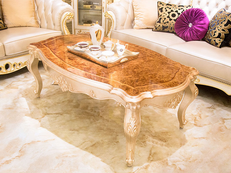 James Bond solid wood luxury coffee table supplier for restaurant