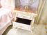 James Bond  Classical bedside table 14k gold and solid wood  JP625 （White）