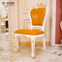 James Bond classic English style dining chair 14k gold and solid wood H308