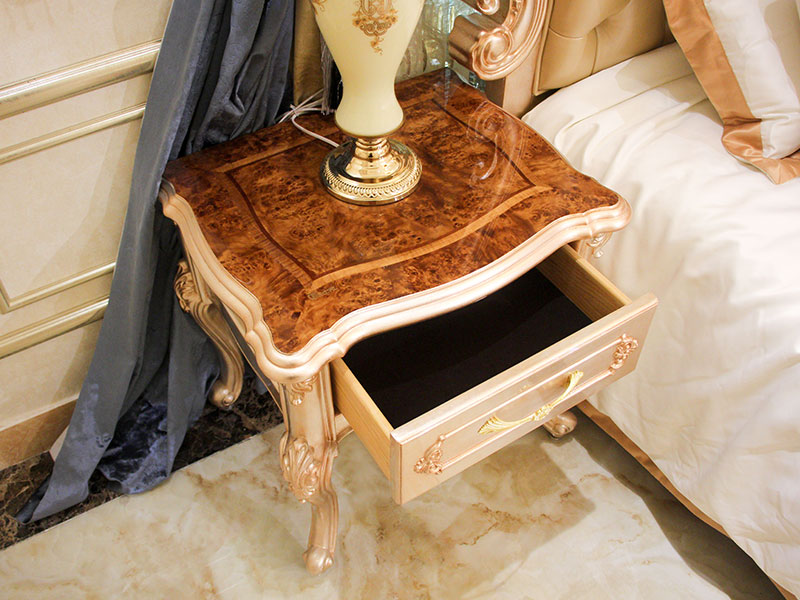 James Bond solid wood classic bedside table wholesale for villa-4