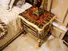 Top adjustable bedside table f093（golden） for business for hotel