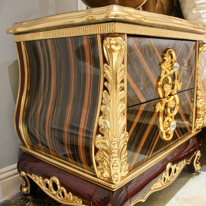 Italian Luxury Classic Furniture-Classic Bedside Table