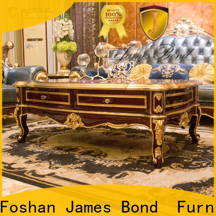 James Bond white italian marble top coffee table suppliers for hotel