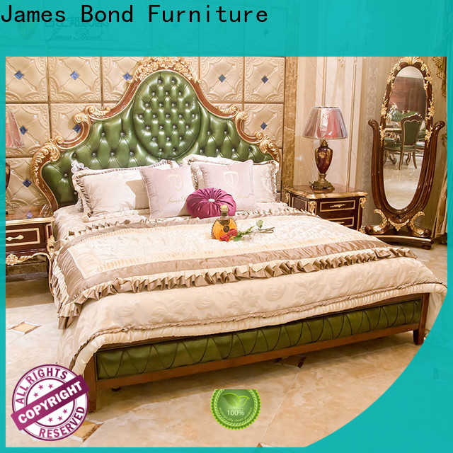 James Bond New modern italian leather beds manufacturers for home
