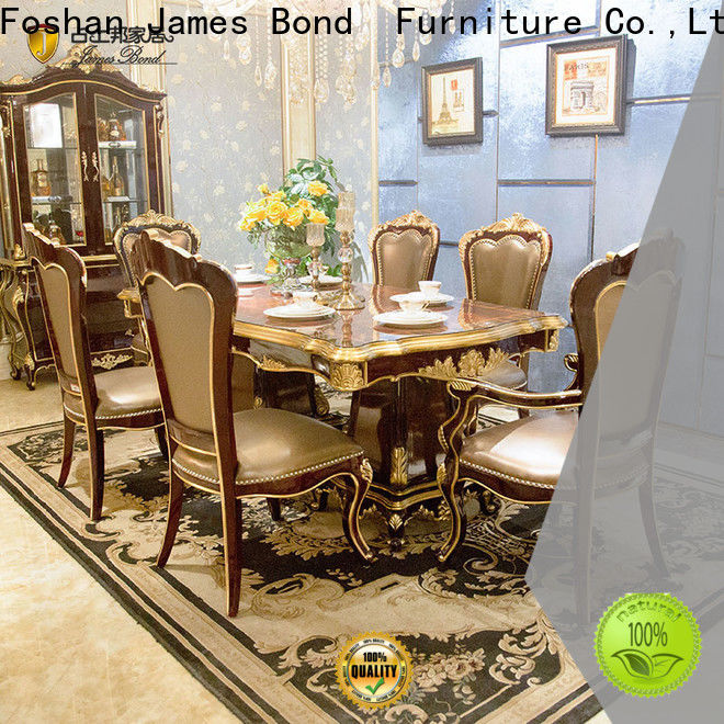 James Bond wood legacy dining room set manufacturers for villa