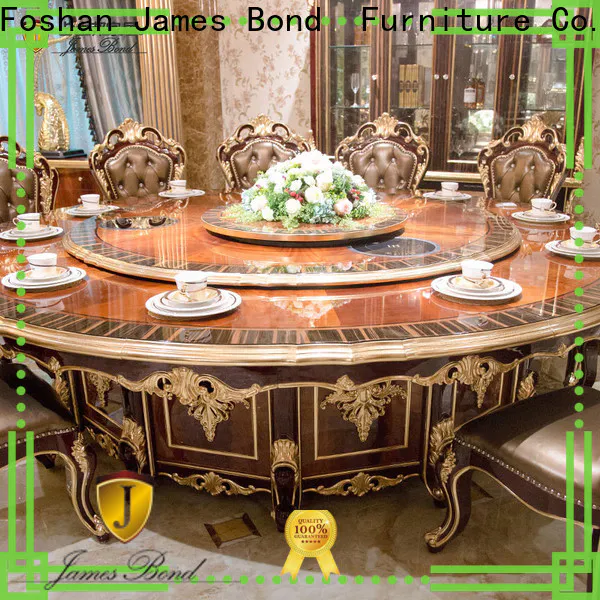 James Bond silver hardwood dining table factory for home