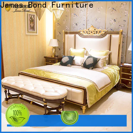 James Bond style royal style bedroom furniture supply for villa