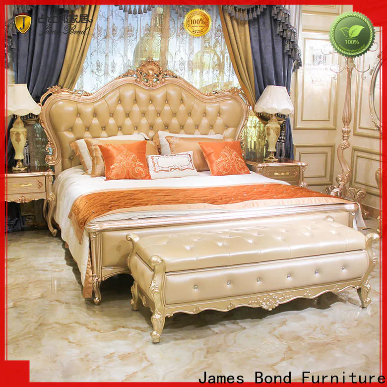 James Bond pinkbrownwhite new style bedroom bed design manufacturers for home