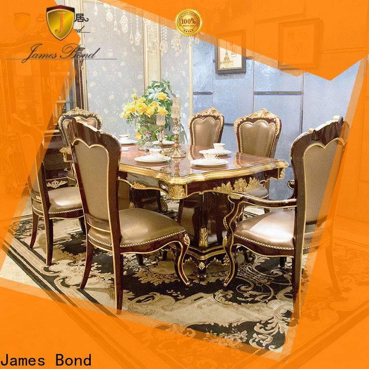 James Bond Latest european dining table set factory for hotel