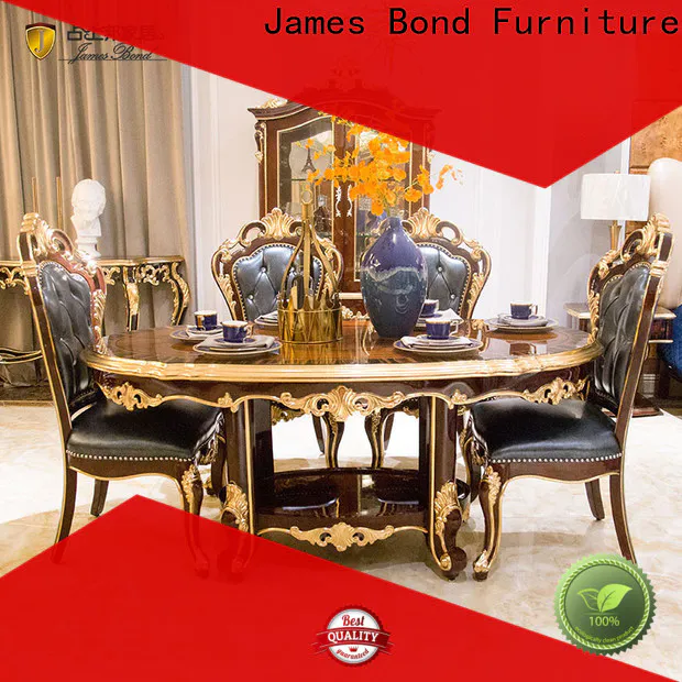 James Bond bond solid italian marble dining table factory for hotel