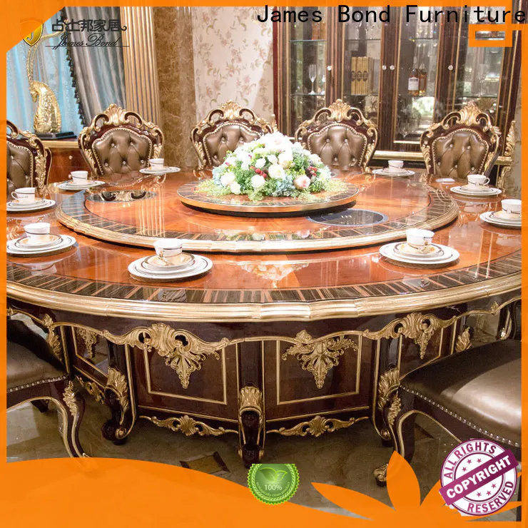 James Bond brown traditional dining room table suppliers for home