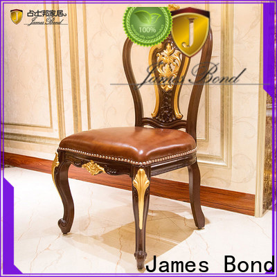 James Bond fabrics weathered dining chairs factory for restaurant