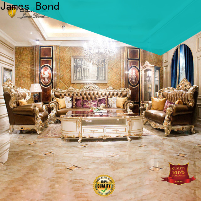 James Bond wood sofa material suppliers for hotel