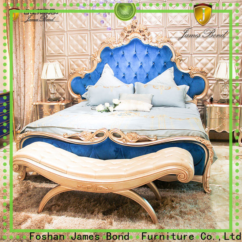 James Bond Wholesale cheap luxury bedroom furniture manufacturers for apartment