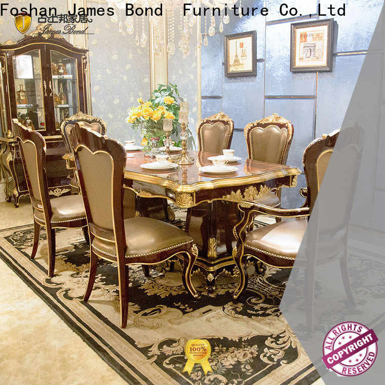 James Bond Wholesale luxury classic dining table manufacturers for villa