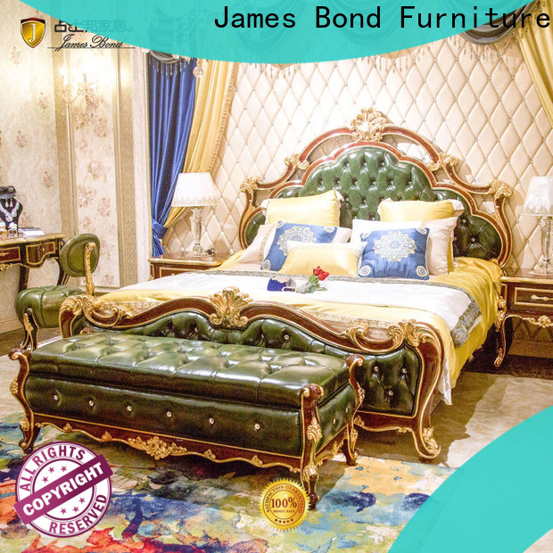 James Bond Wholesale luxury bed frames factory for apartment