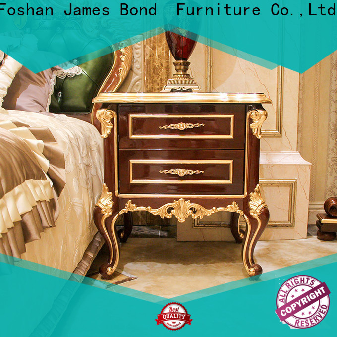 James Bond Top tall bedside tables with drawers factory for villa