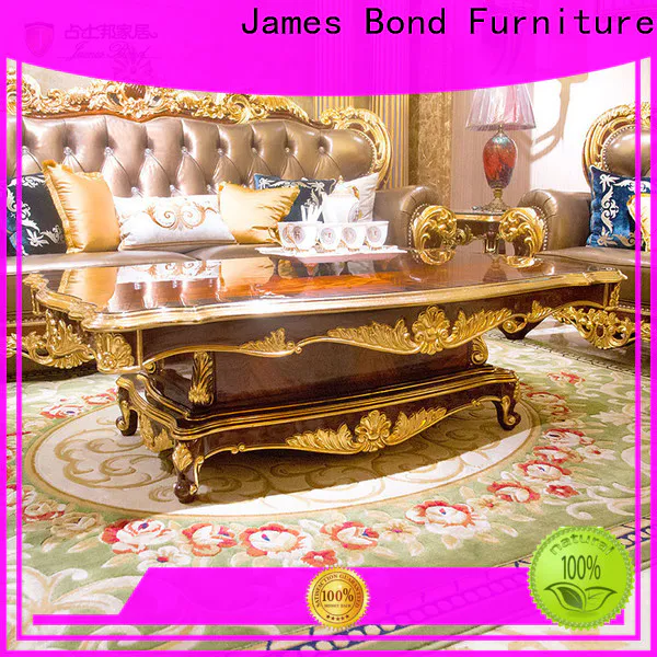 James Bond Custom brown glass coffee table supply for guest room