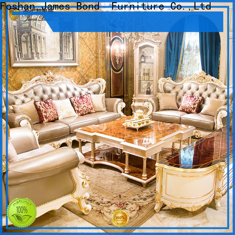 Best traditional leather living room furniture a2825 factory for guest room