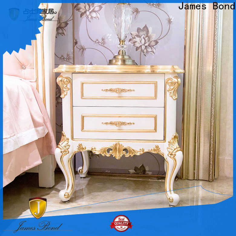 James Bond Latest contemporary glass bedside tables suppliers for villa