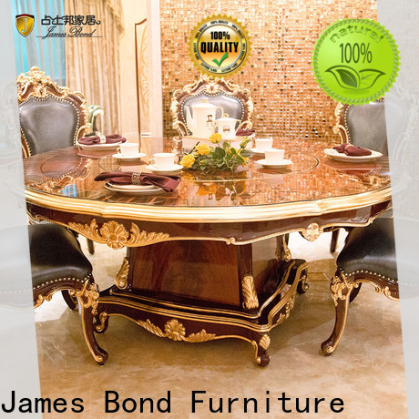James Bond golden european dining room furniture factory for villa