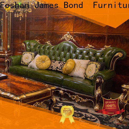 James Bond designer traditional brown leather sofa suppliers for home