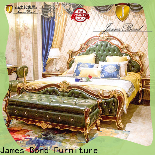 James Bond classic luxury black bedroom furniture for business for apartment