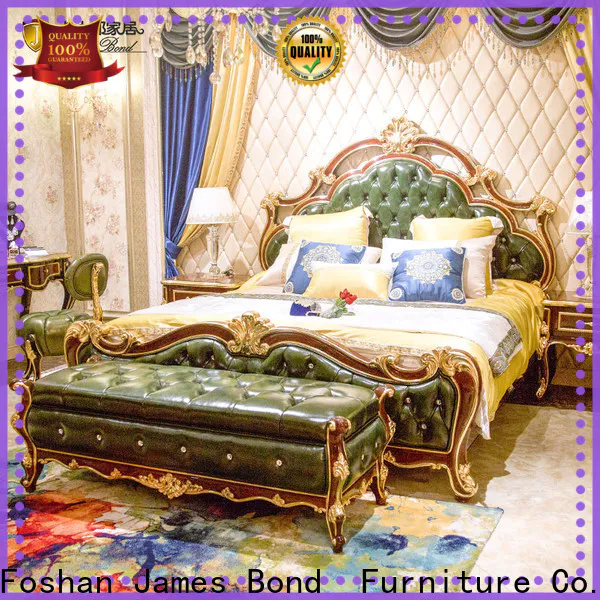 James Bond f110 luxury wooden bed designs for business for villa