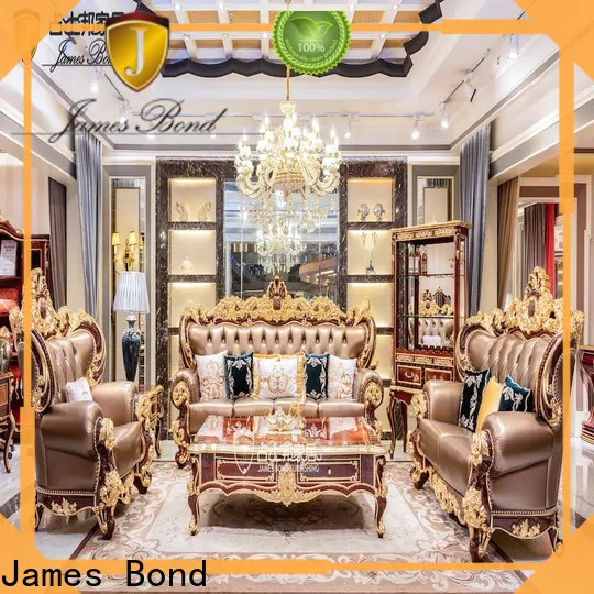 James Bond designer leather sofa michigan factory for restaurant