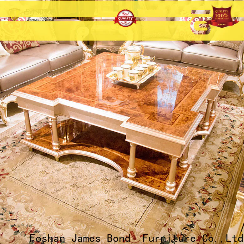 High-quality espresso coffee table with storage james factory for hotel