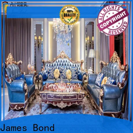 James Bond Top classic leather sofa set factory for hotel