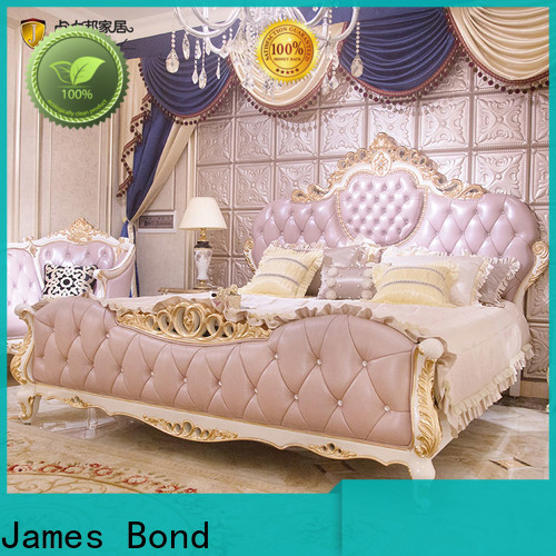 James Bond Latest luxury white bed for business for apartment