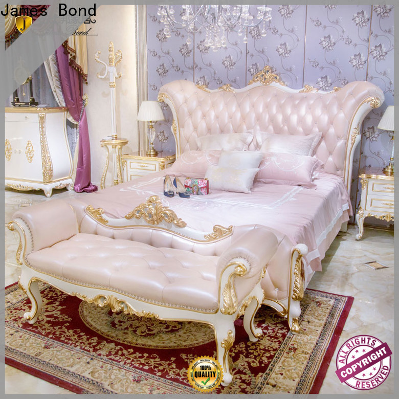 High-quality royal bedroom furniture brown manufacturers for villa