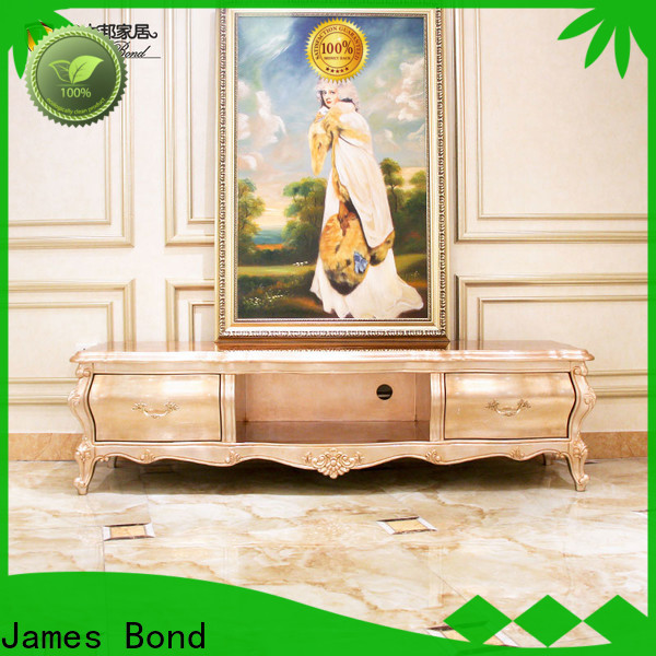 James Bond High-quality white tv cabinet with doors factory for hotel