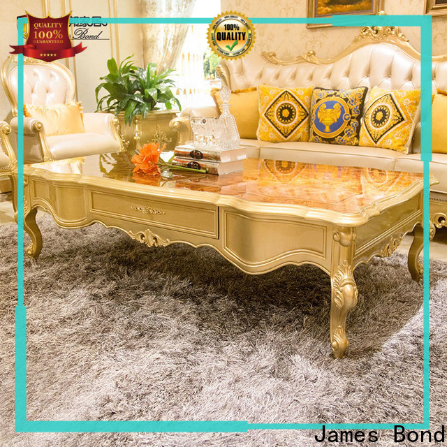 James Bond white tall glass coffee table manufacturers for guest room