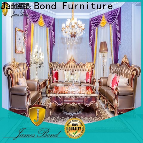 James Bond jf245 traditional wooden sofa set designs suppliers for hotel