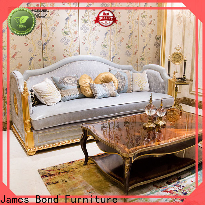 James Bond Wholesale traditional velvet sofas factory for hotel