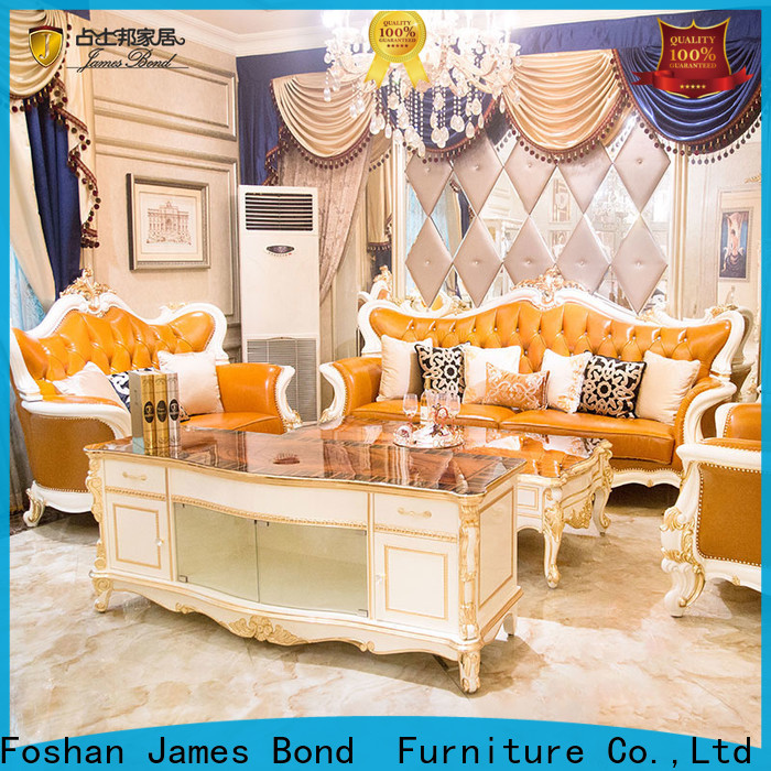 Custom chesterfield leather sofa solid suppliers for home