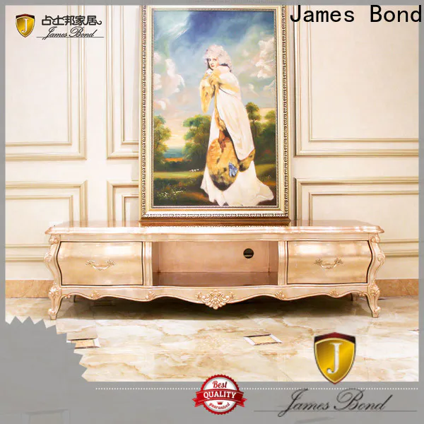 James Bond wood tall white tv cabinet factory for house