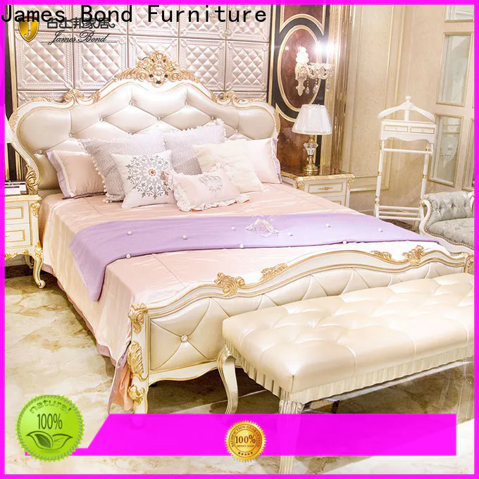 James Bond Wholesale italian leather bed manufacturers for villa