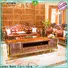 High-quality traditional sofas with wood trim brown company for home