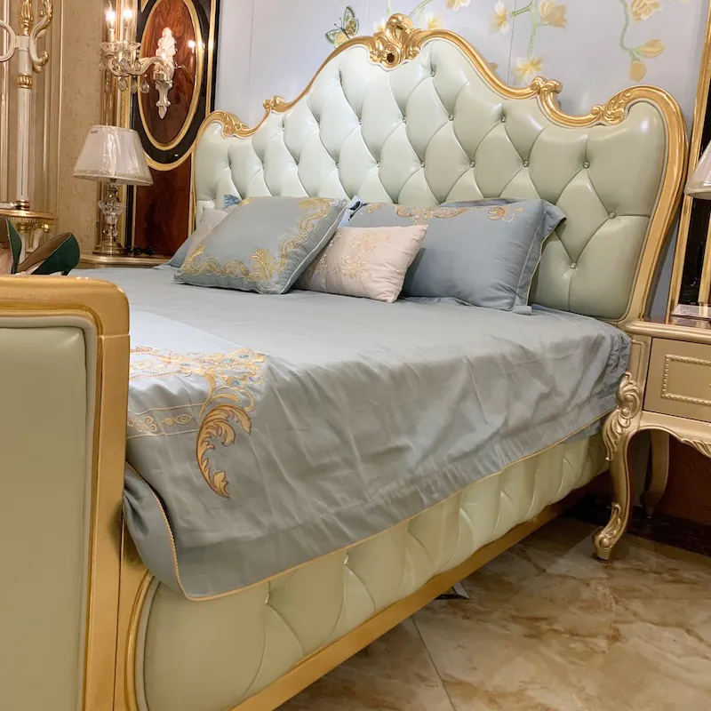 Classic Bedroom JBF-JF518 Sky Blue James Bond Furniture