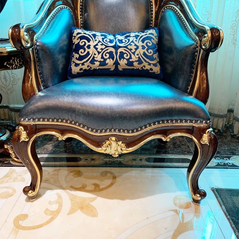 Luxury classic furniture A950 hand-carved leisure chair from James Bond furniture