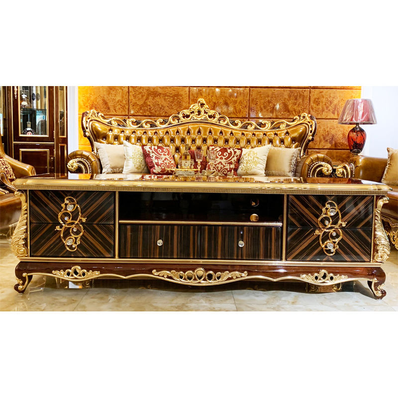 Top Quality Pure manual carving classic TV cabinet Wholesale-James Bond