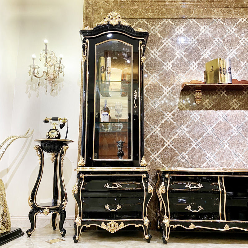 Handmade luxury furniture classic wine cabinet JF07